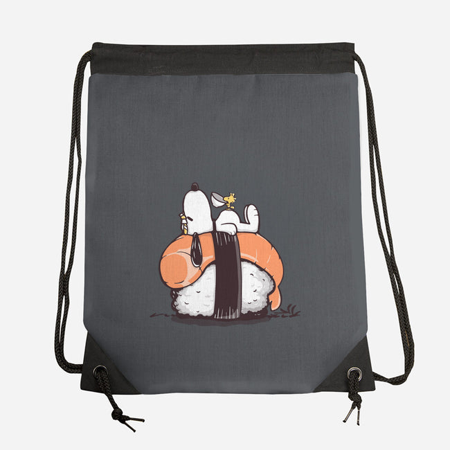 Sushi Friends-None-Drawstring-Bag-retrodivision