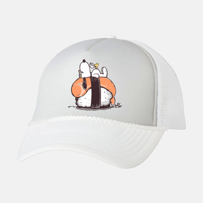 Sushi Friends-Unisex-Trucker-Hat-retrodivision