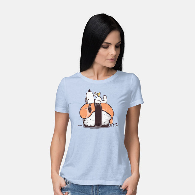 Sushi Friends-Womens-Basic-Tee-retrodivision