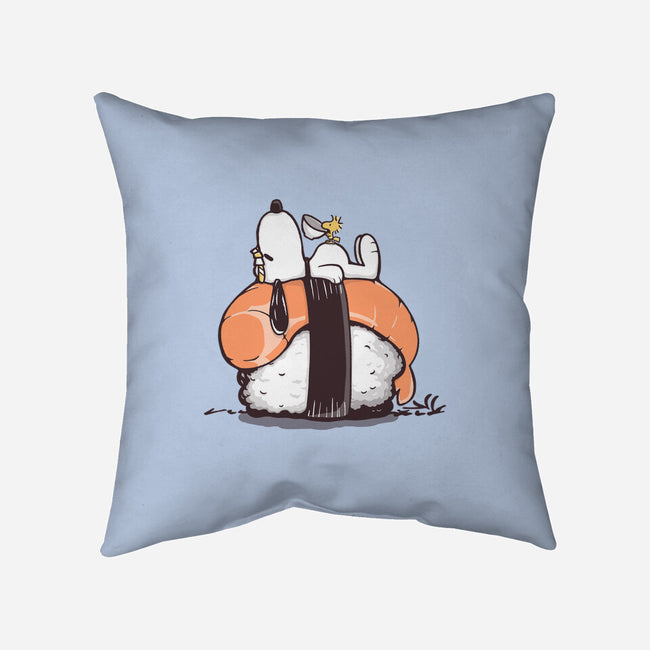 Sushi Friends-None-Removable Cover-Throw Pillow-retrodivision