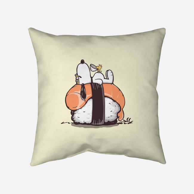 Sushi Friends-None-Removable Cover-Throw Pillow-retrodivision