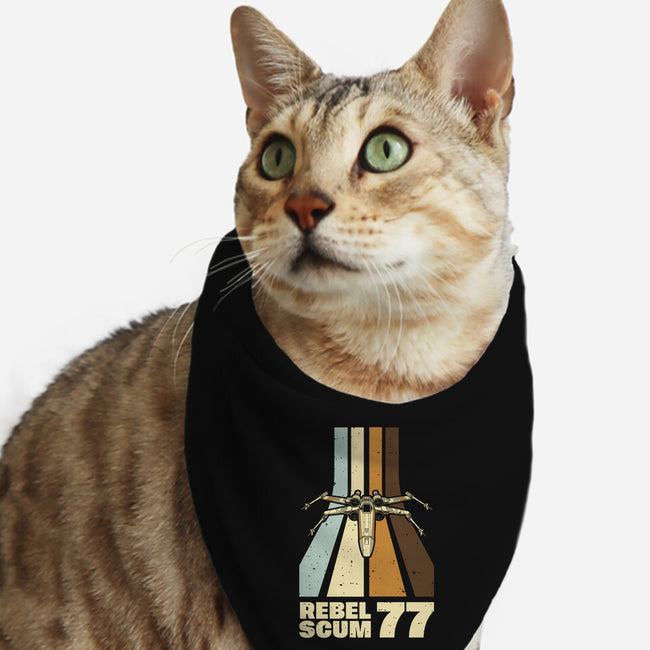 Retro Vintage Scum-Cat-Bandana-Pet Collar-retrodivision