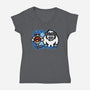 Bumble Wars-Womens-V-Neck-Tee-jrberger