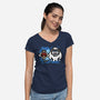 Bumble Wars-Womens-V-Neck-Tee-jrberger