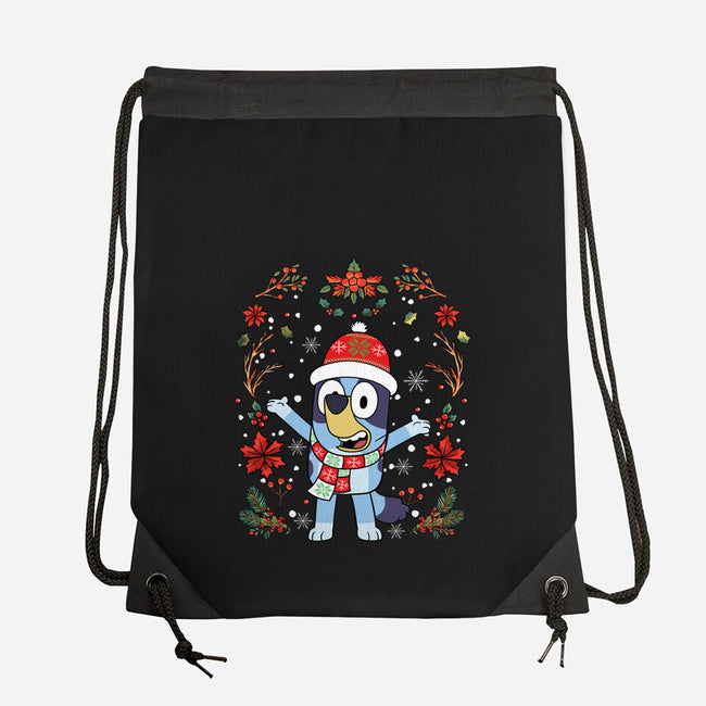 Christmas Heeler-None-Drawstring-Bag-JamesQJO