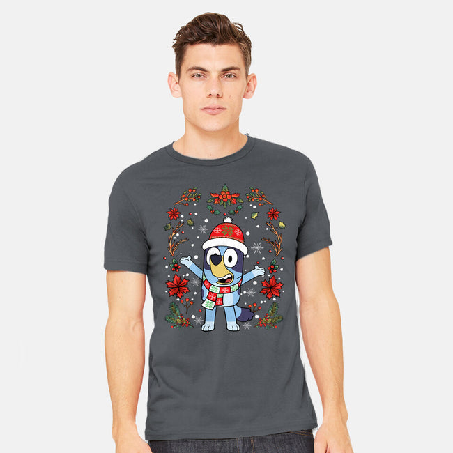 Christmas Heeler-Mens-Heavyweight-Tee-JamesQJO