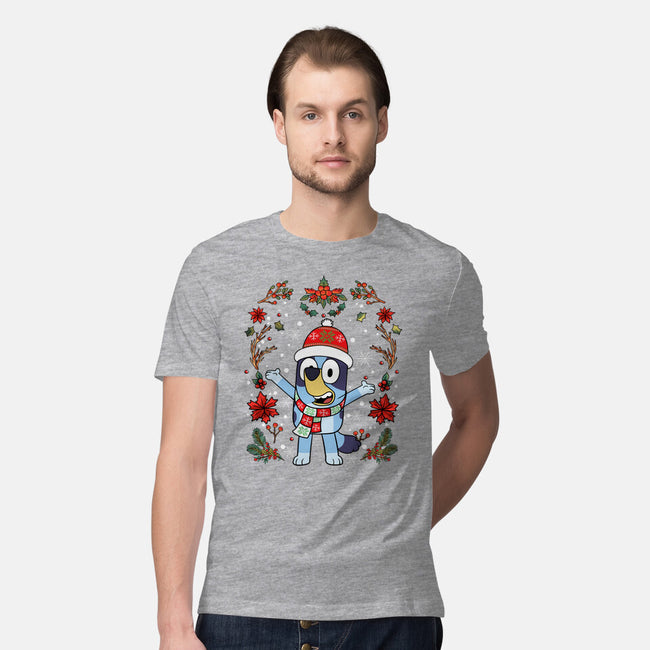 Christmas Heeler-Mens-Premium-Tee-JamesQJO