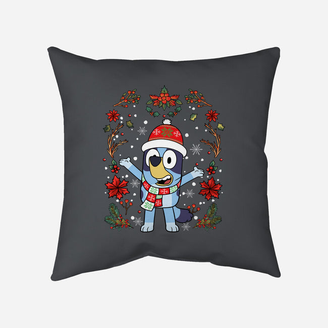 Christmas Heeler-None-Non-Removable Cover w Insert-Throw Pillow-JamesQJO