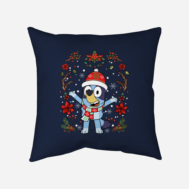 Christmas Heeler-None-Non-Removable Cover w Insert-Throw Pillow-JamesQJO