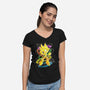 Chaos Transformation-Womens-V-Neck-Tee-nickzzarto