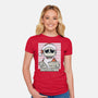 Christmas Dept-Womens-Fitted-Tee-Claudia