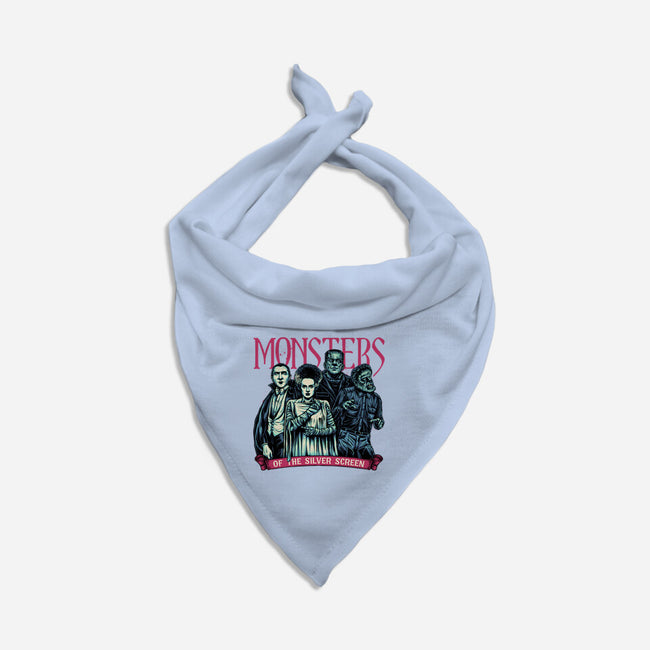 Monsters Of The Silver Screen-Dog-Bandana-Pet Collar-momma_gorilla