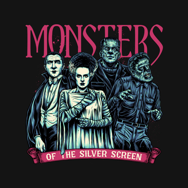 Monsters Of The Silver Screen-Unisex-Basic-Tee-momma_gorilla
