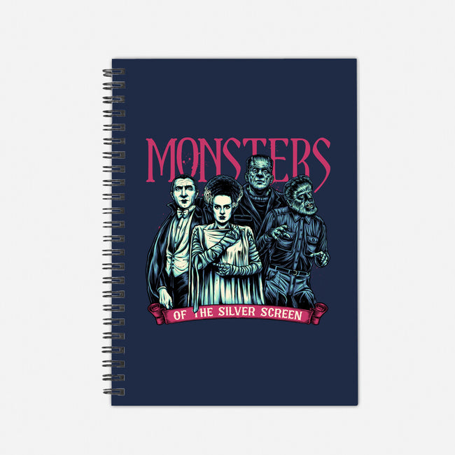 Monsters Of The Silver Screen-None-Dot Grid-Notebook-momma_gorilla