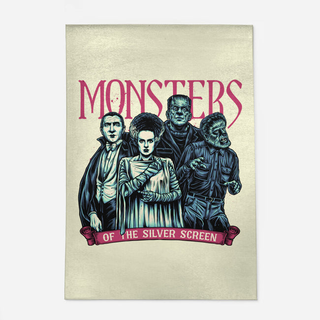 Monsters Of The Silver Screen-None-Outdoor-Rug-momma_gorilla