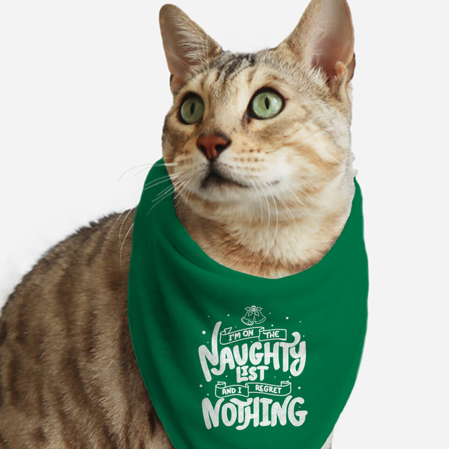 On The Naughty List And I Regret Nothing-Cat-Bandana-Pet Collar-tobefonseca