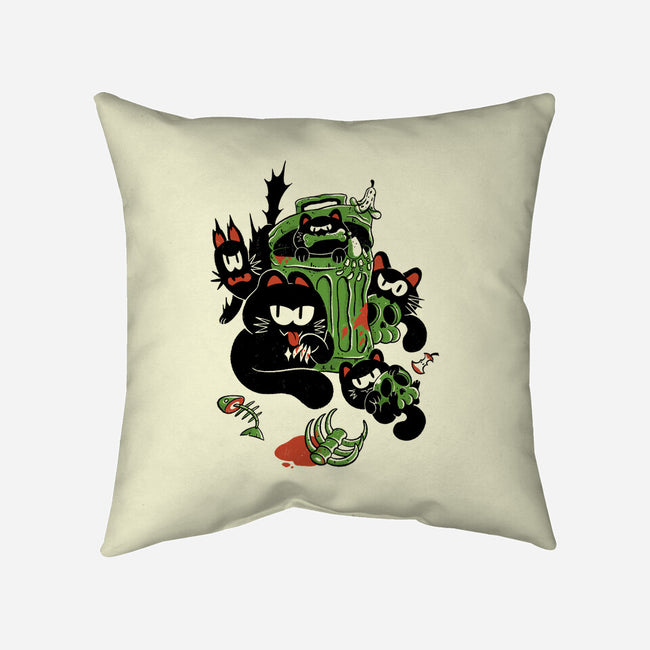 Purr-petrators-None-Removable Cover-Throw Pillow-Henrique Torres