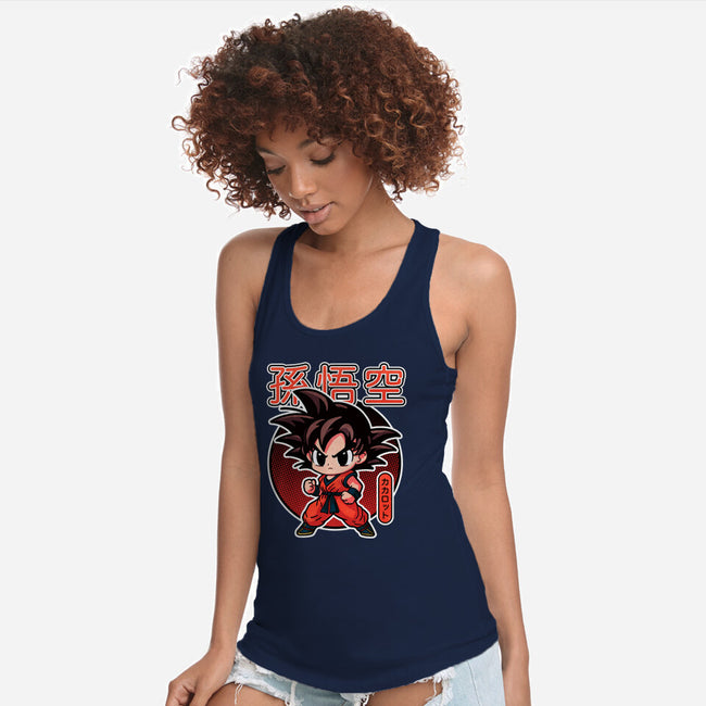 Lil Saiyan-Womens-Racerback-Tank-fanfreak1