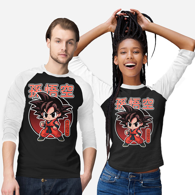 Lil Saiyan-Unisex-Baseball-Tee-fanfreak1