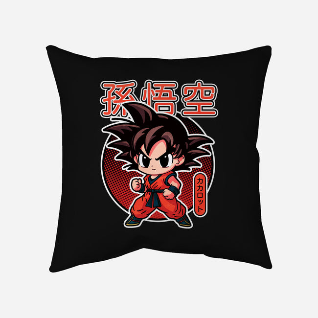 Lil Saiyan-None-Non-Removable Cover w Insert-Throw Pillow-fanfreak1