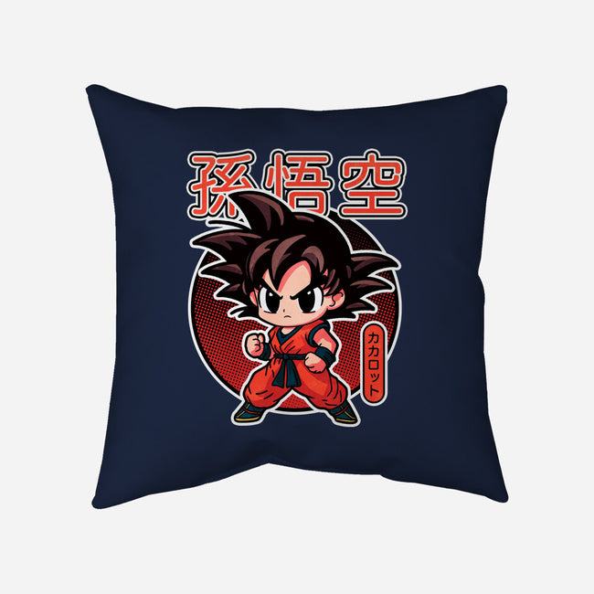 Lil Saiyan-None-Removable Cover w Insert-Throw Pillow-fanfreak1