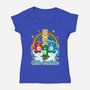 Elemental Bears-Womens-V-Neck-Tee-Studio Mootant