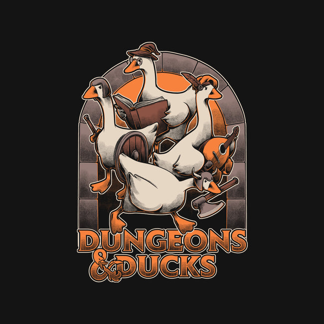 Dungeons And Ducks-None-Non-Removable Cover w Insert-Throw Pillow-Studio Mootant