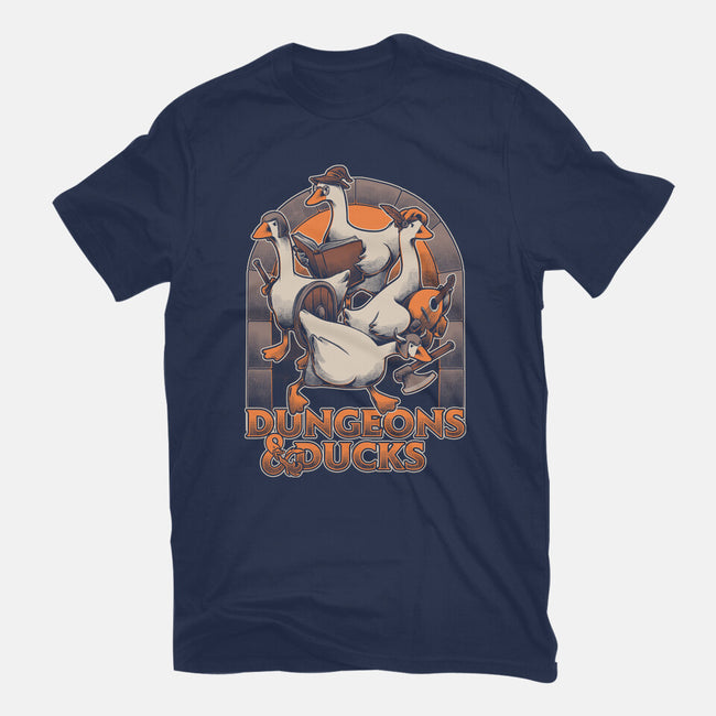 Dungeons And Ducks-Unisex-Basic-Tee-Studio Mootant