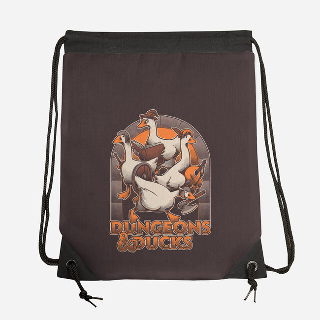 Dungeons And Ducks-None-Drawstring-Bag-Studio Mootant