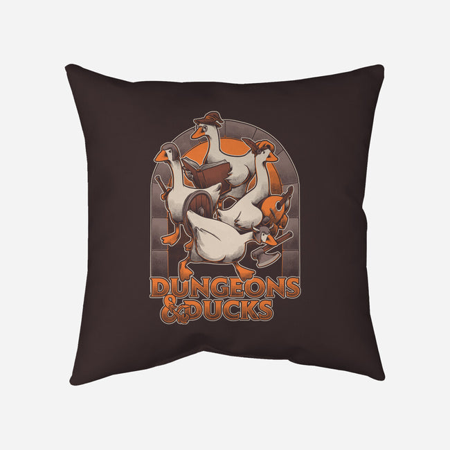 Dungeons And Ducks-None-Removable Cover w Insert-Throw Pillow-Studio Mootant