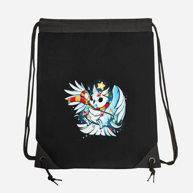 Christmas Owl-None-Drawstring-Bag-Vallina84