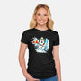 Christmas Owl-Womens-Fitted-Tee-Vallina84