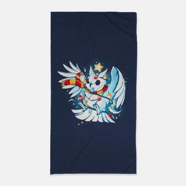 Christmas Owl-None-Beach-Towel-Vallina84