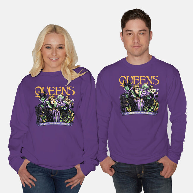 The Queens-Unisex-Crew Neck-Sweatshirt-momma_gorilla