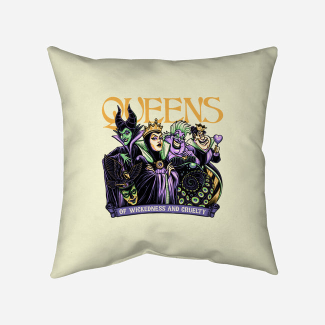 The Queens-None-Removable Cover-Throw Pillow-momma_gorilla