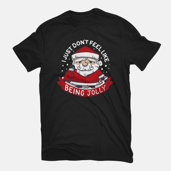 Not So Jolly Old Saint Nick-Unisex-Basic-Tee-Aarons Art Room