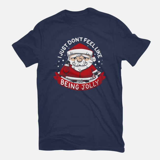 Not So Jolly Old Saint Nick-Womens-Fitted-Tee-Aarons Art Room