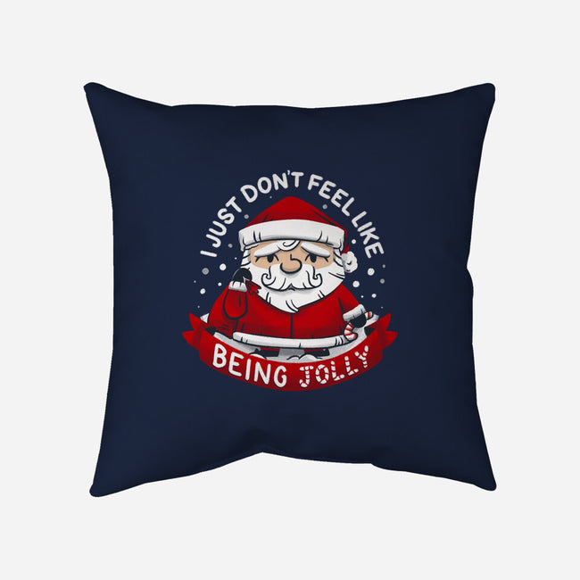 Not So Jolly Old Saint Nick-None-Non-Removable Cover w Insert-Throw Pillow-Aarons Art Room