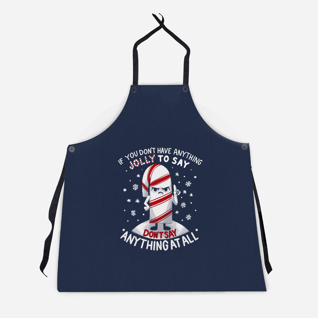 Speak Only Jolly Things-Unisex-Kitchen-Apron-Aarons Art Room