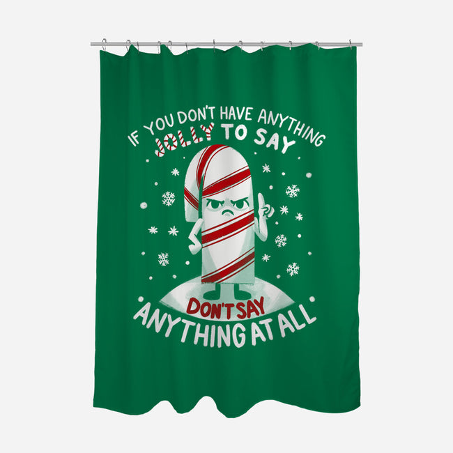 Speak Only Jolly Things-None-Polyester-Shower Curtain-Aarons Art Room