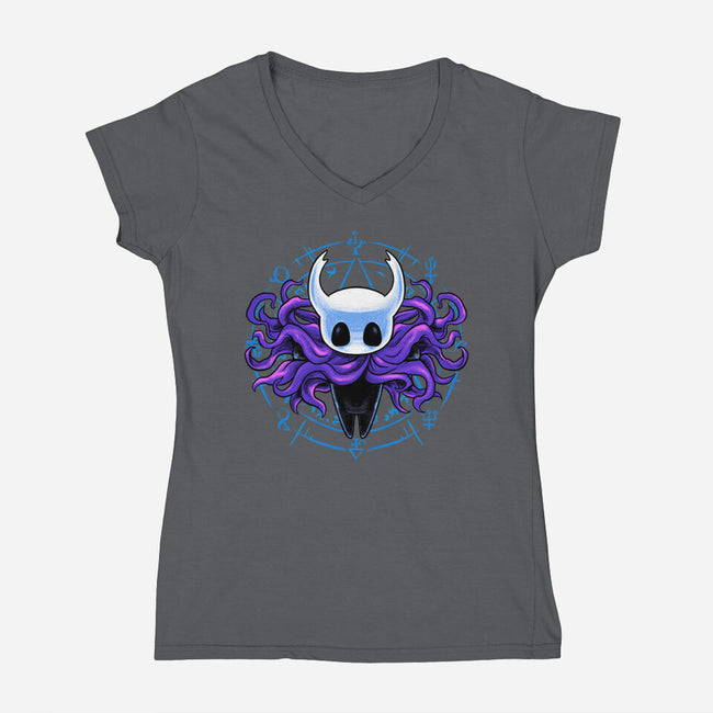 Shadow Knight Cult-Womens-V-Neck-Tee-spoilerinc