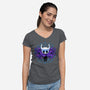 Shadow Knight Cult-Womens-V-Neck-Tee-spoilerinc