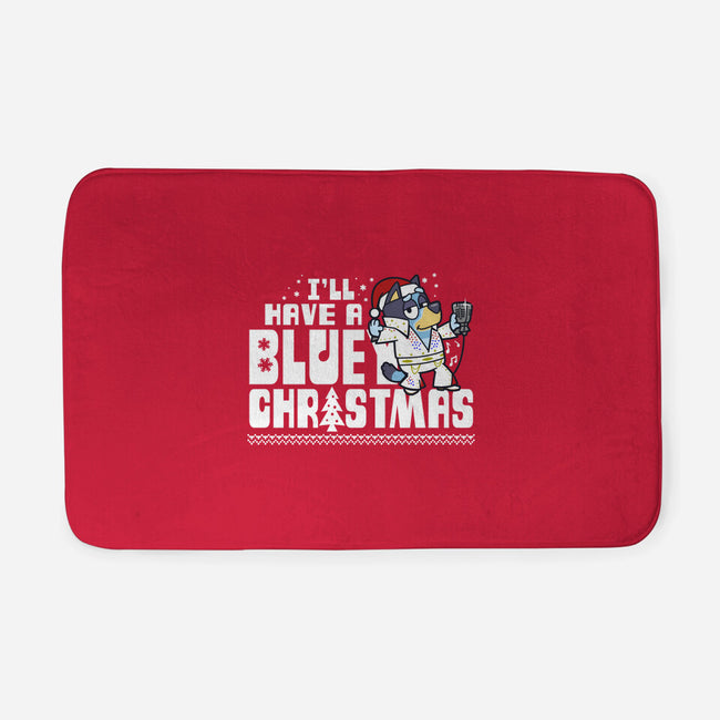 Bluey Xmas-None-Memory Foam-Bath Mat-Boggs Nicolas