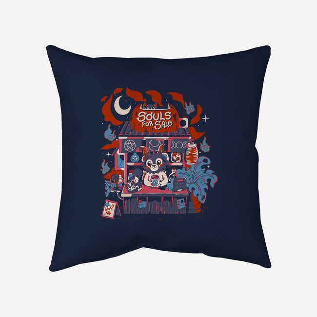 Souls For Sale-None-Removable Cover-Throw Pillow-Nerd Universe