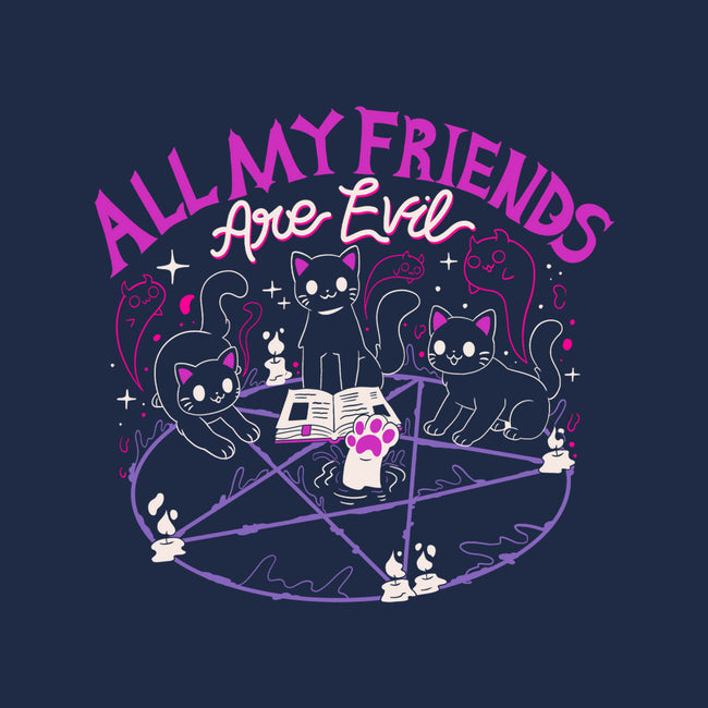 All My Friends Are Evil-None-Removable Cover w Insert-Throw Pillow-Nerd Universe