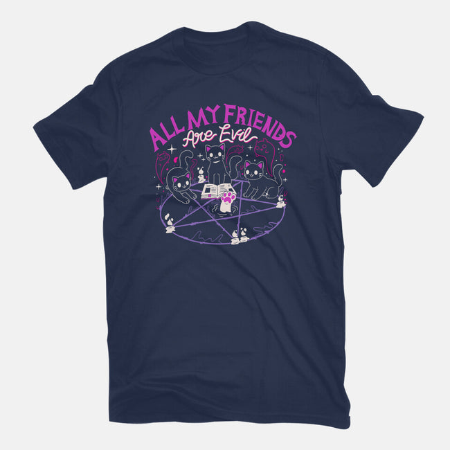 All My Friends Are Evil-Mens-Heavyweight-Tee-Nerd Universe