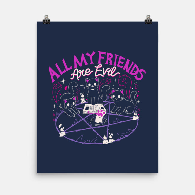 All My Friends Are Evil-None-Matte-Poster-Nerd Universe