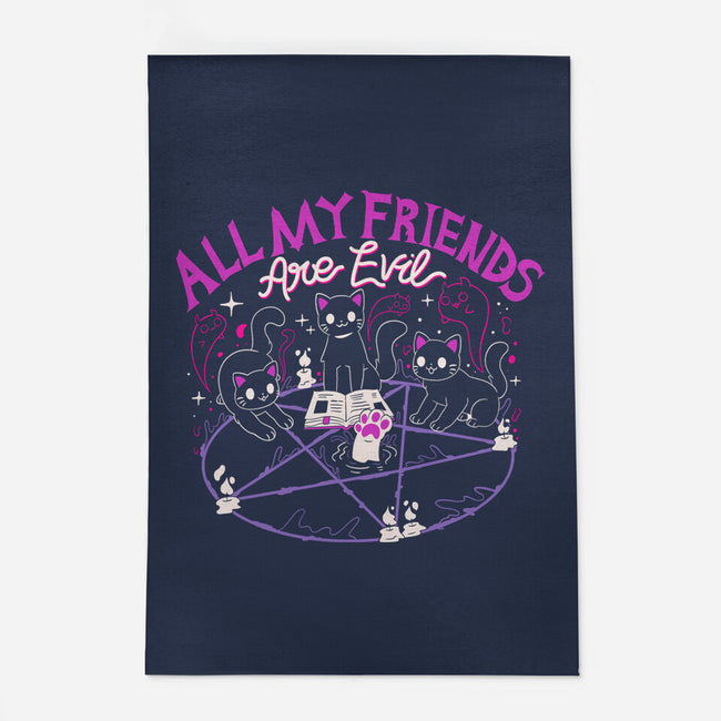 All My Friends Are Evil-None-Indoor-Rug-Nerd Universe