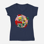 Not Santa's Helper-Womens-V-Neck-Tee-MarianoSan