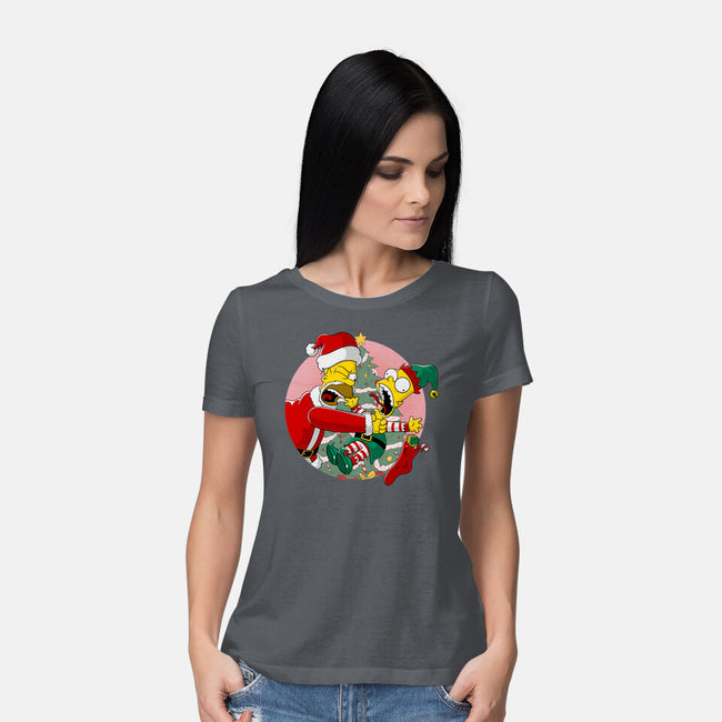 Not Santa's Helper-Womens-Basic-Tee-MarianoSan